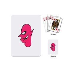 Devil Face Character Illustration Playing Cards (mini) 