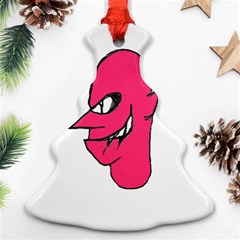 Devil Face Character Illustration Ornament (christmas Tree) by dflcprints