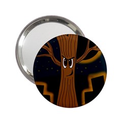 Halloween - Cemetery Evil Tree 2 25  Handbag Mirrors by Valentinaart