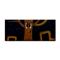 Halloween - Cemetery Evil Tree Hand Towel by Valentinaart