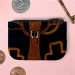 Halloween - Cemetery evil tree Mini Coin Purses Back