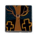 Halloween - Cemetery evil tree Memory Card Reader (Square) Front