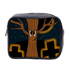 Halloween - Cemetery Evil Tree Mini Toiletries Bag 2-side by Valentinaart