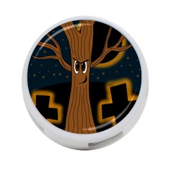 Halloween - Cemetery Evil Tree 4-port Usb Hub (one Side) by Valentinaart