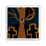 Halloween - Cemetery evil tree Memory Card Reader (Square)  Front