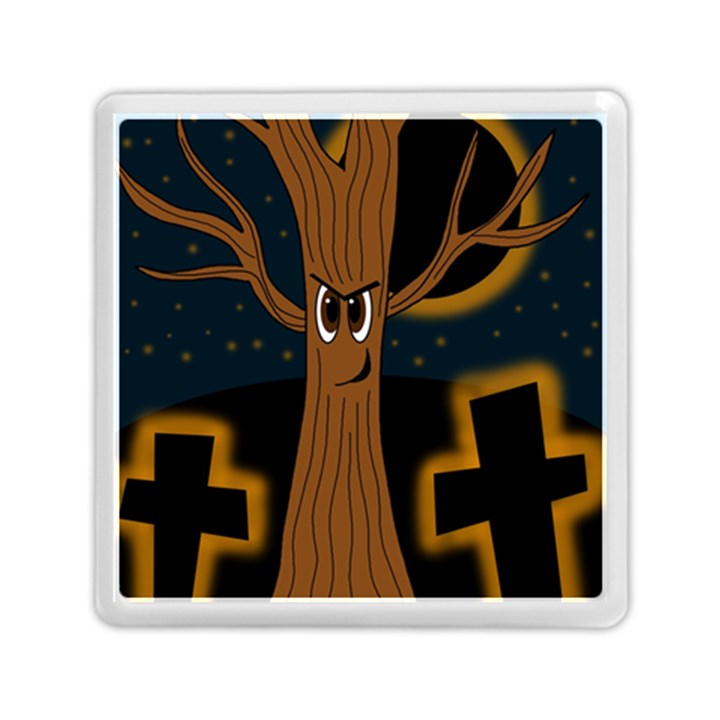 Halloween - Cemetery evil tree Memory Card Reader (Square) 