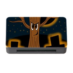 Halloween - Cemetery Evil Tree Memory Card Reader With Cf by Valentinaart