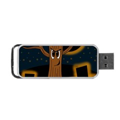 Halloween - Cemetery Evil Tree Portable Usb Flash (one Side) by Valentinaart