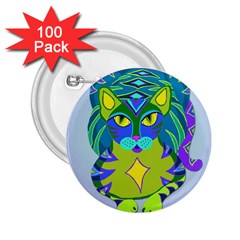 Peacock Tabby 2 25  Buttons (100 Pack)  by jbyrdyoga