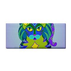 Peacock Tabby Hand Towel by jbyrdyoga