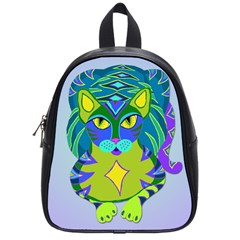 Peacock Tabby School Bags (small)  by jbyrdyoga