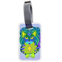 Peacock Tabby Luggage Tags (one Side)  by jbyrdyoga