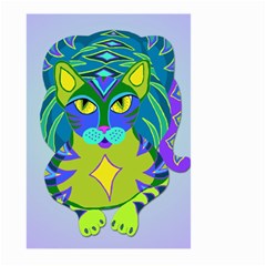 Peacock Tabby Large Garden Flag (two Sides) by jbyrdyoga