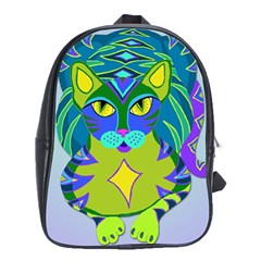 Peacock Tabby School Bags (xl)  by jbyrdyoga