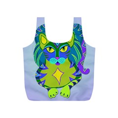 Peacock Tabby Full Print Recycle Bags (s) 