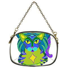 Peacock Tabby  Chain Purses (one Side)  by jbyrdyoga