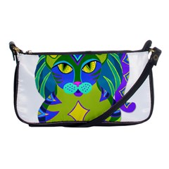 Peacock Tabby  Shoulder Clutch Bags by jbyrdyoga