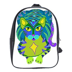 Peacock Tabby  School Bags (xl)  by jbyrdyoga