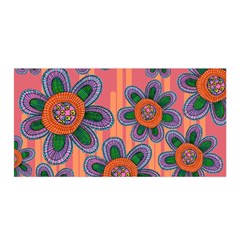 Colorful Floral Dream Satin Wrap by DanaeStudio