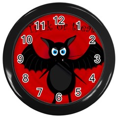 Halloween Bat Wall Clocks (black) by Valentinaart