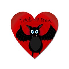 Halloween Bat Heart Magnet by Valentinaart