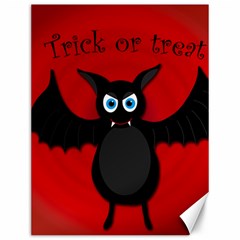 Halloween Bat Canvas 12  X 16   by Valentinaart