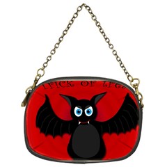 Halloween Bat Chain Purses (one Side)  by Valentinaart