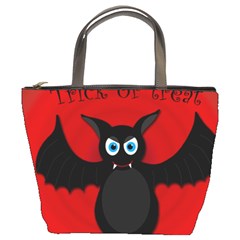 Halloween Bat Bucket Bags by Valentinaart