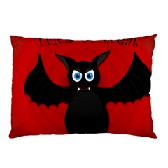 Halloween Bat Pillow Case by Valentinaart