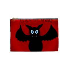 Halloween Bat Cosmetic Bag (medium)  by Valentinaart