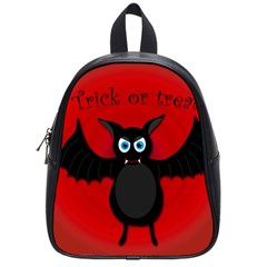 Halloween Bat School Bags (small)  by Valentinaart