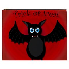 Halloween Bat Cosmetic Bag (xxxl)  by Valentinaart