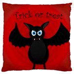 Halloween bat Large Flano Cushion Case (Two Sides) Front