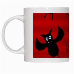 Halloween Bats  White Mugs by Valentinaart