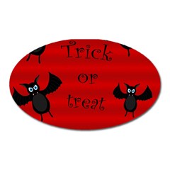 Halloween Bats  Oval Magnet by Valentinaart