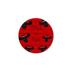 Halloween Bats  Golf Ball Marker by Valentinaart