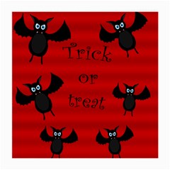 Halloween Bats  Medium Glasses Cloth (2-side) by Valentinaart