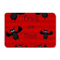 Halloween Bats  Small Doormat  by Valentinaart