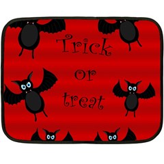 Halloween Bats  Fleece Blanket (mini) by Valentinaart