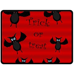 Halloween Bats  Fleece Blanket (large)  by Valentinaart