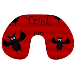 Halloween Bats  Travel Neck Pillows by Valentinaart