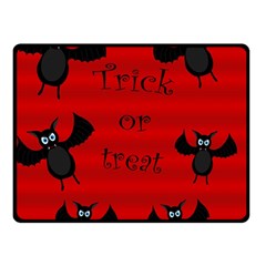 Halloween Bats  Double Sided Fleece Blanket (small)  by Valentinaart