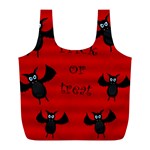 Halloween bats  Full Print Recycle Bags (L)  Front