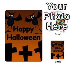 Happy Halloween - Bats On The Cemetery Multi-purpose Cards (rectangle)  by Valentinaart