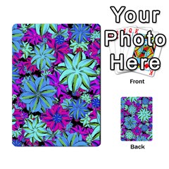 Vibrant Floral Collage Print Multi-purpose Cards (rectangle) 