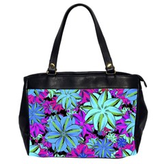 Vibrant Floral Collage Print Office Handbags (2 Sides)  by dflcprints