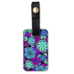 Vibrant Floral Collage Print Luggage Tags (one Side)  by dflcprints