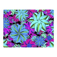 Vibrant Floral Collage Print Double Sided Flano Blanket (mini)  by dflcprints