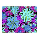 Vibrant Floral Collage Print Double Sided Flano Blanket (Mini)  35 x27  Blanket Front