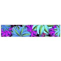 Vibrant Floral Collage Print Flano Scarf (small) 